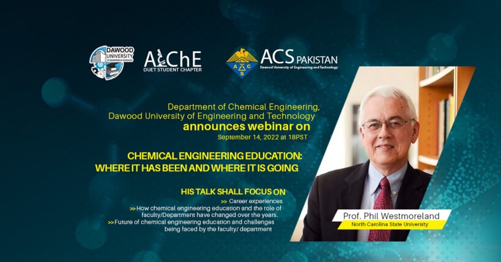 Webinar On Chemical Engineering Education – Dawood University Of ...